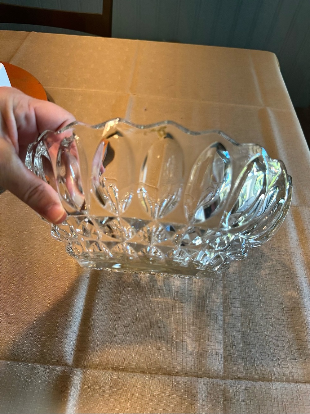 Indiana Glass 10” Lotus Blossom Bowl